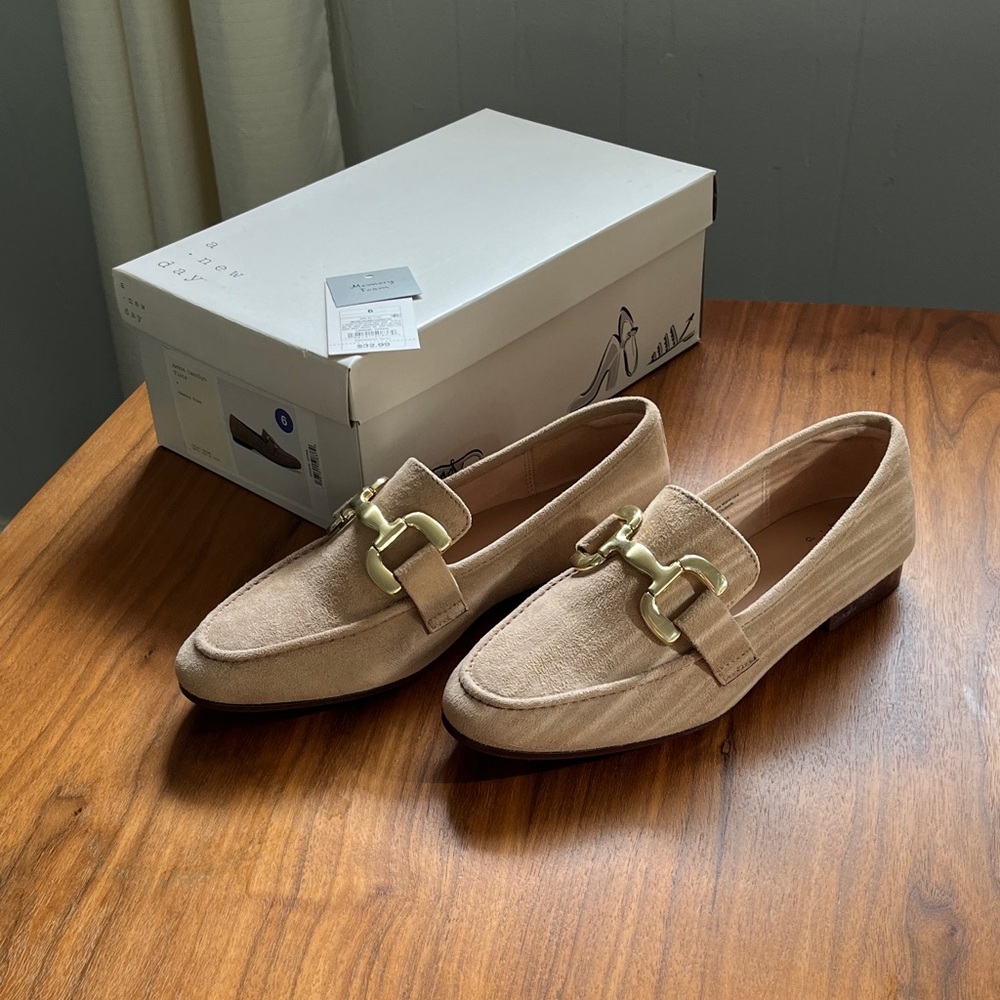 Suede Tan Loafers